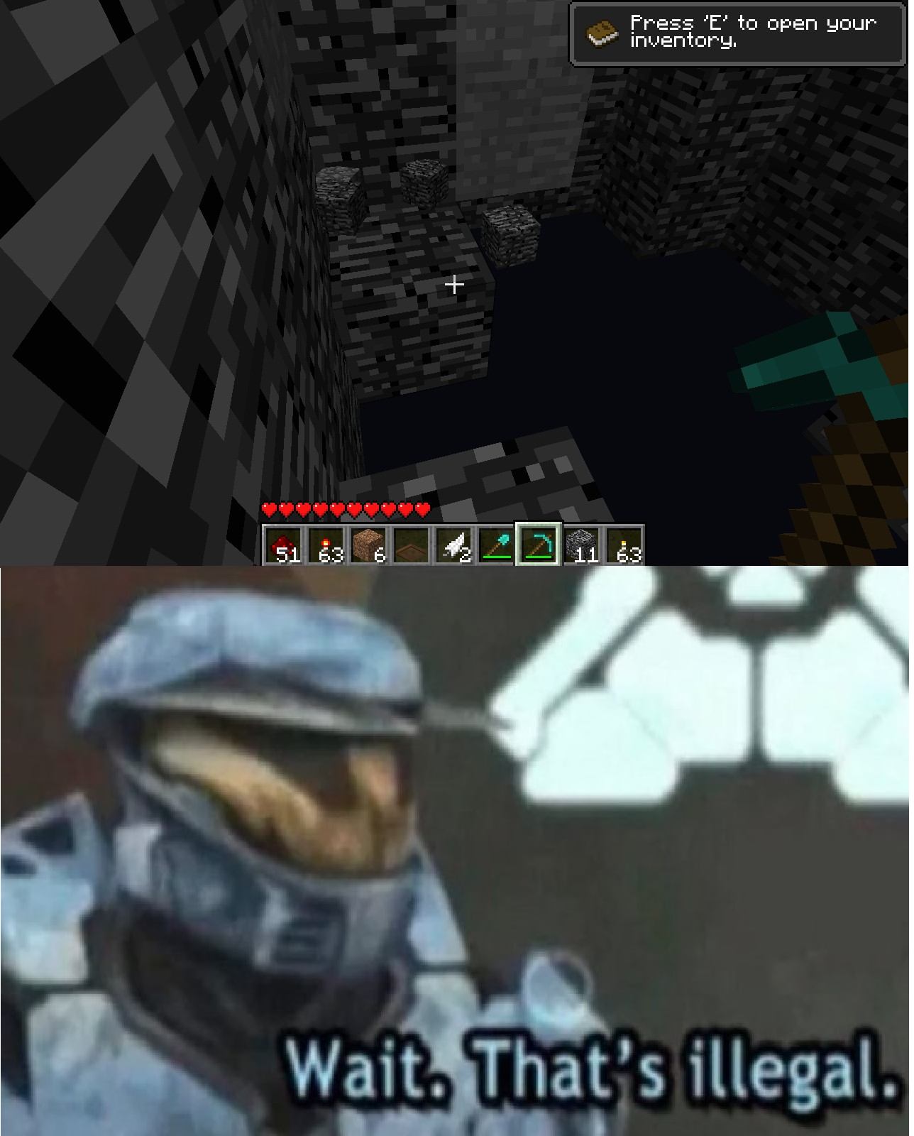 Someone Get The Fbi Someone Did Something Illegal Illegal Minecraft Building Techniques Know Your Meme