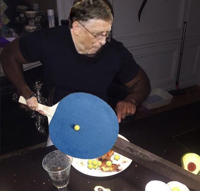 Basically the same Bill Gates' Giant Ping Pong Paddle Know Your Meme