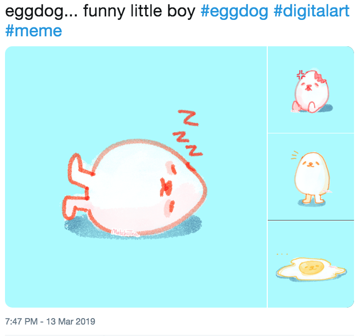 Eggdog Funny Little Boy Eggdog Digitalart Meme Eggdog Know