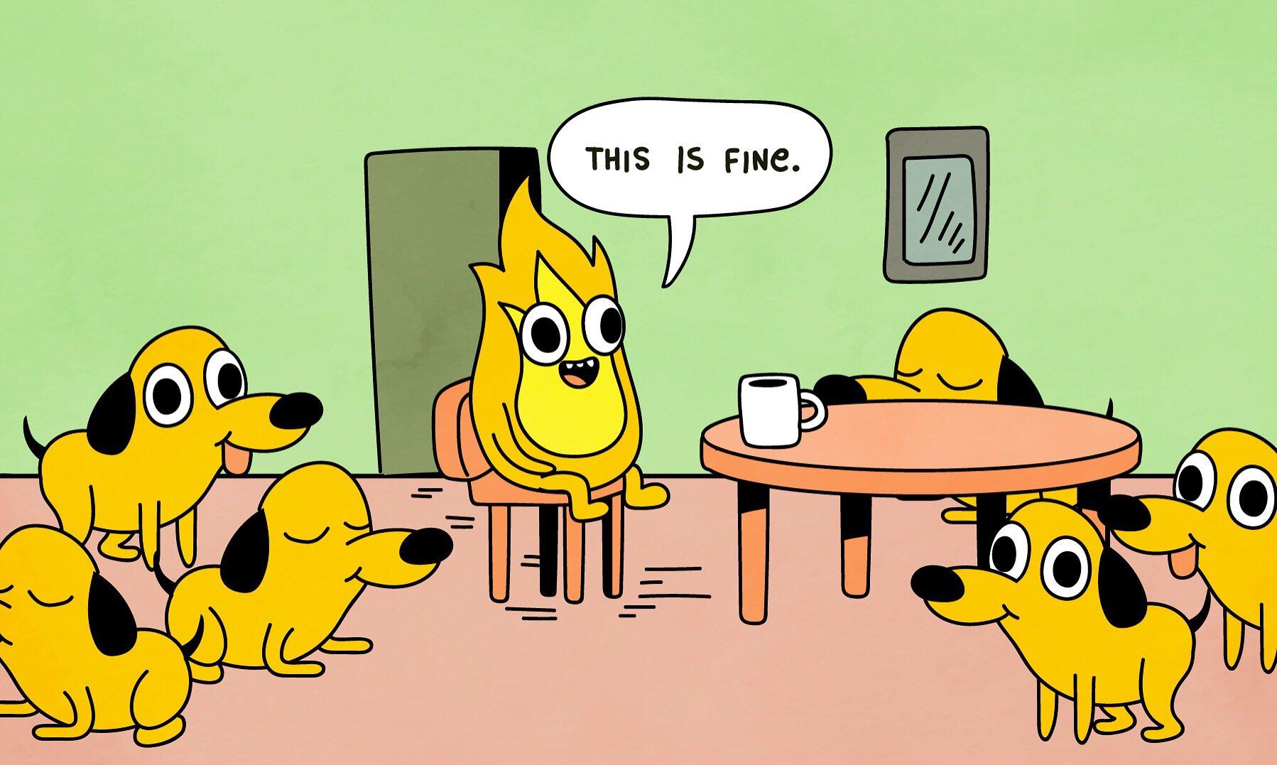 This is fine фон