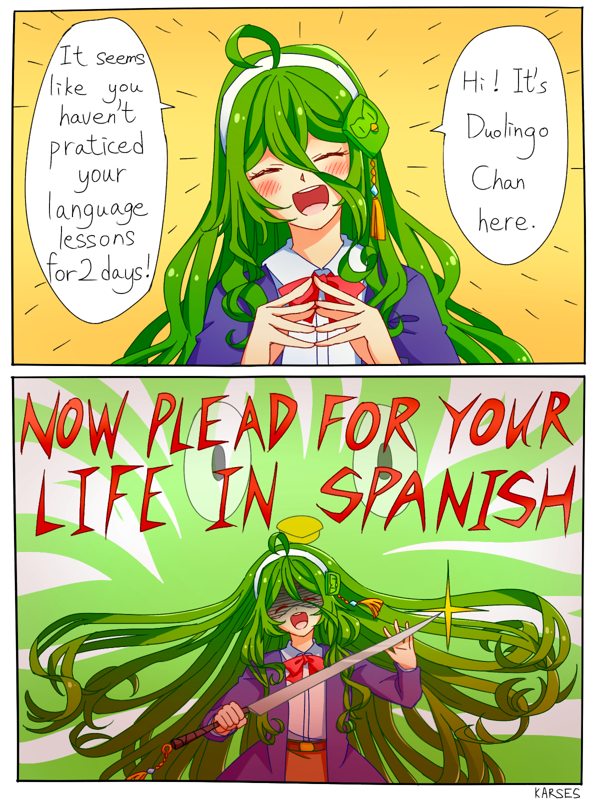 Duolingo Chan Duolingo Know Your Meme