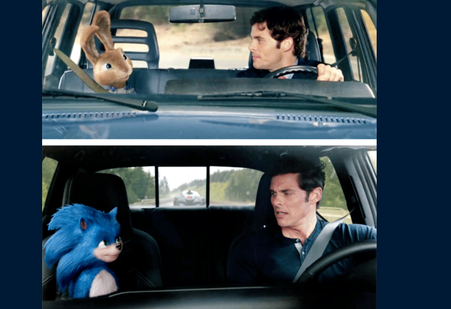 james marsden WTF COPY PASTE FROM ANOTHER BAD MOVIE Sonic the