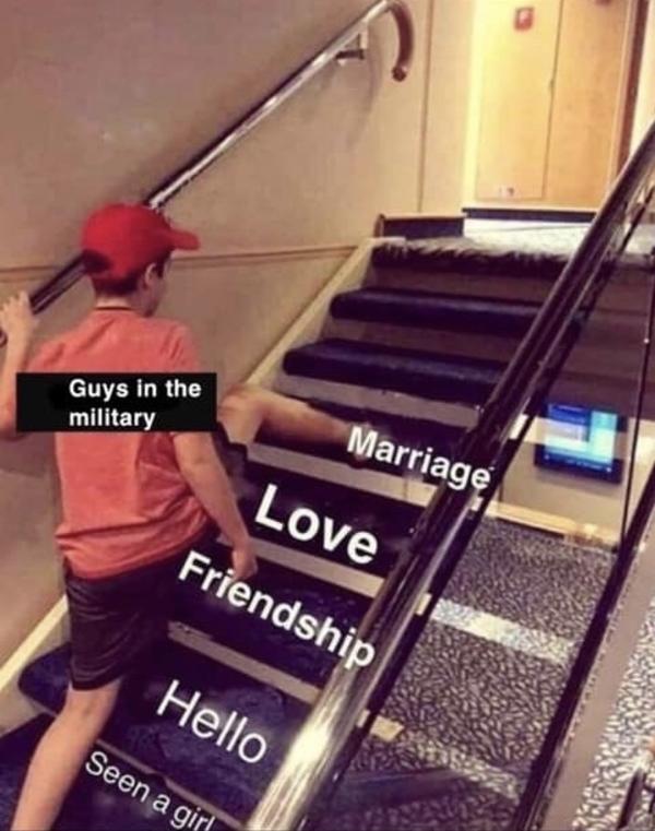 Guys In Military Skipping Steps Know Your Meme