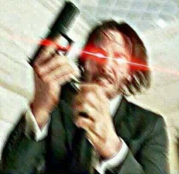 John Wick Reloading Glowing Eyes Template John Wick Reloading Know