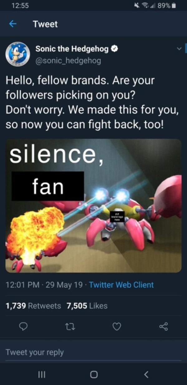 Silence Fans Sonic Hedgehog Know Your Meme