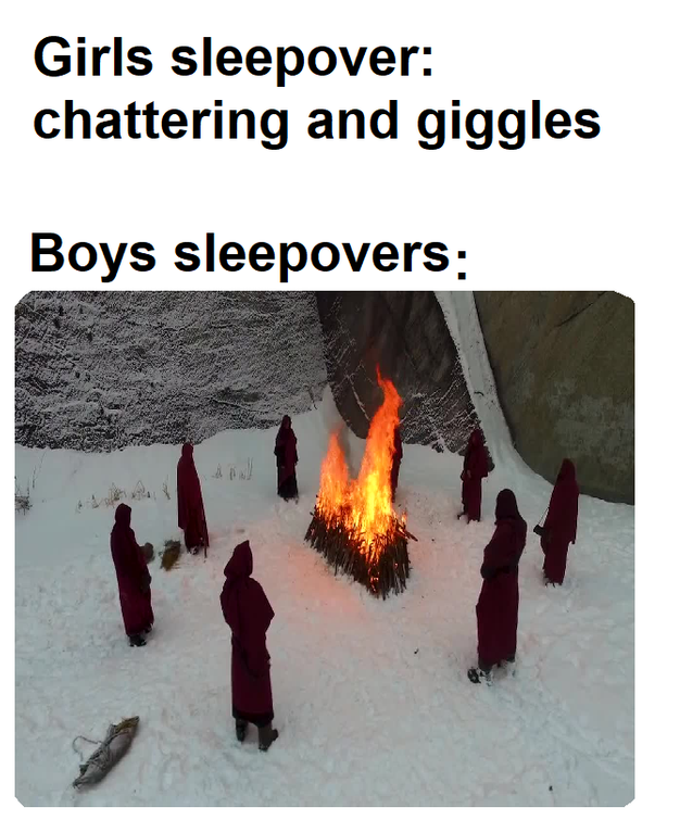 Chattering and giggles Boys Sleepovers vs. Girls Sleepovers Know