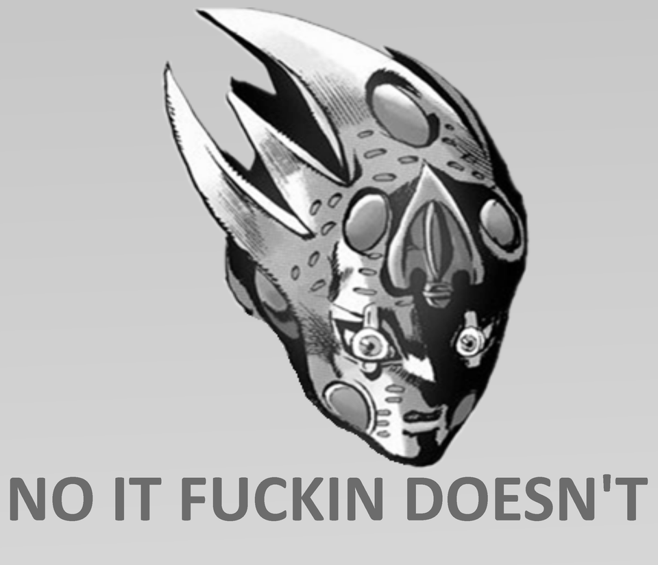 It just works? JoJo's Bizarre Adventure Know Your Meme