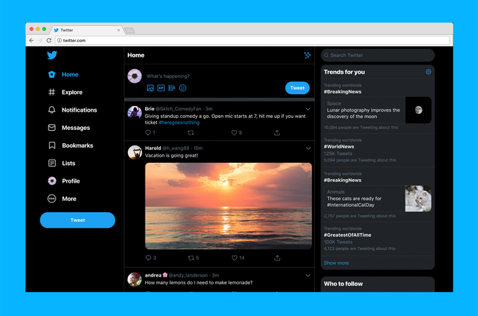 New Homepage 19 Twitter Redesign Know Your Meme