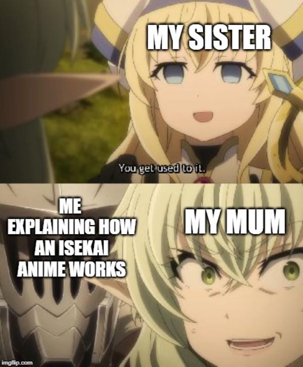 When I Used The Word Isekai At The Dinner Table R Animemes You Get Used To It Know Your Meme