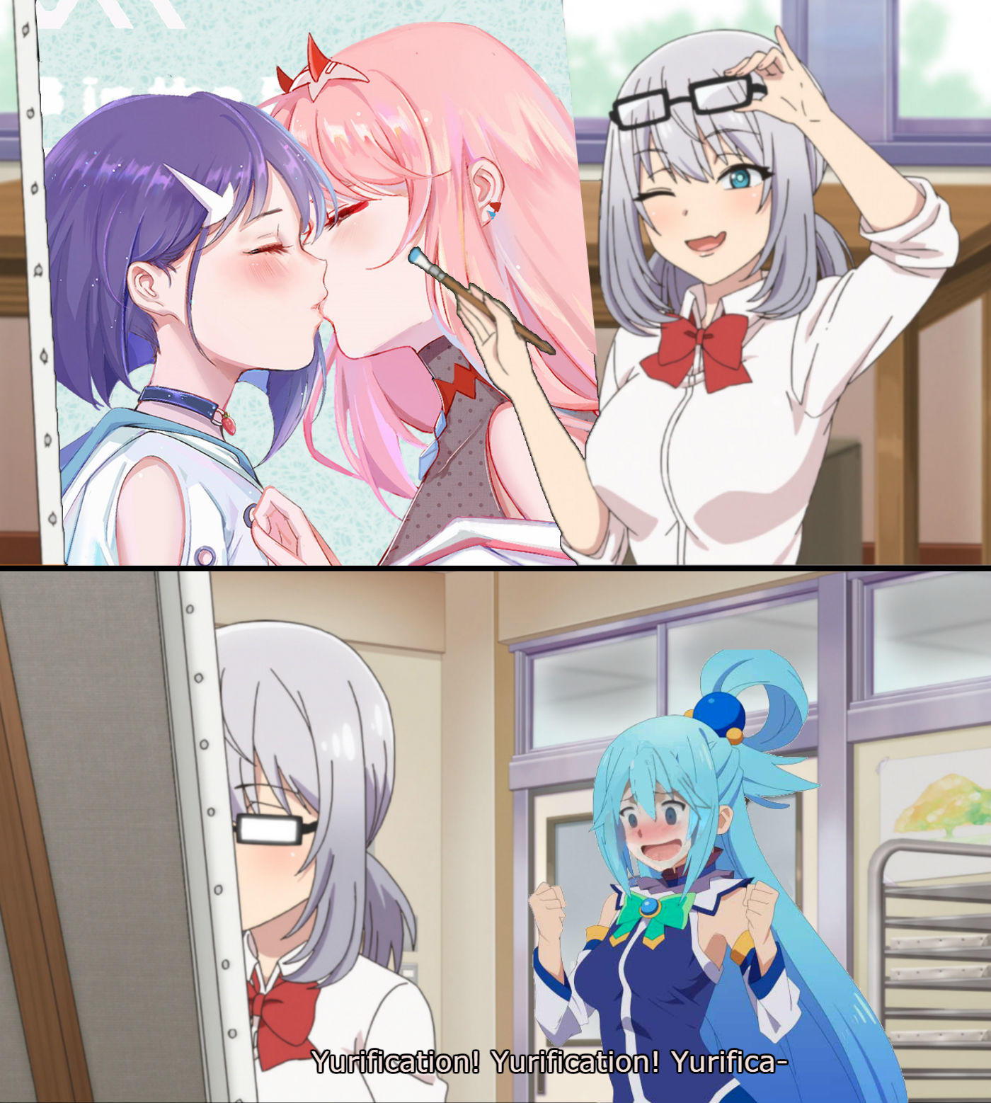 Yuri artist be like r/Animemes Aqua's Purification Know Your Meme