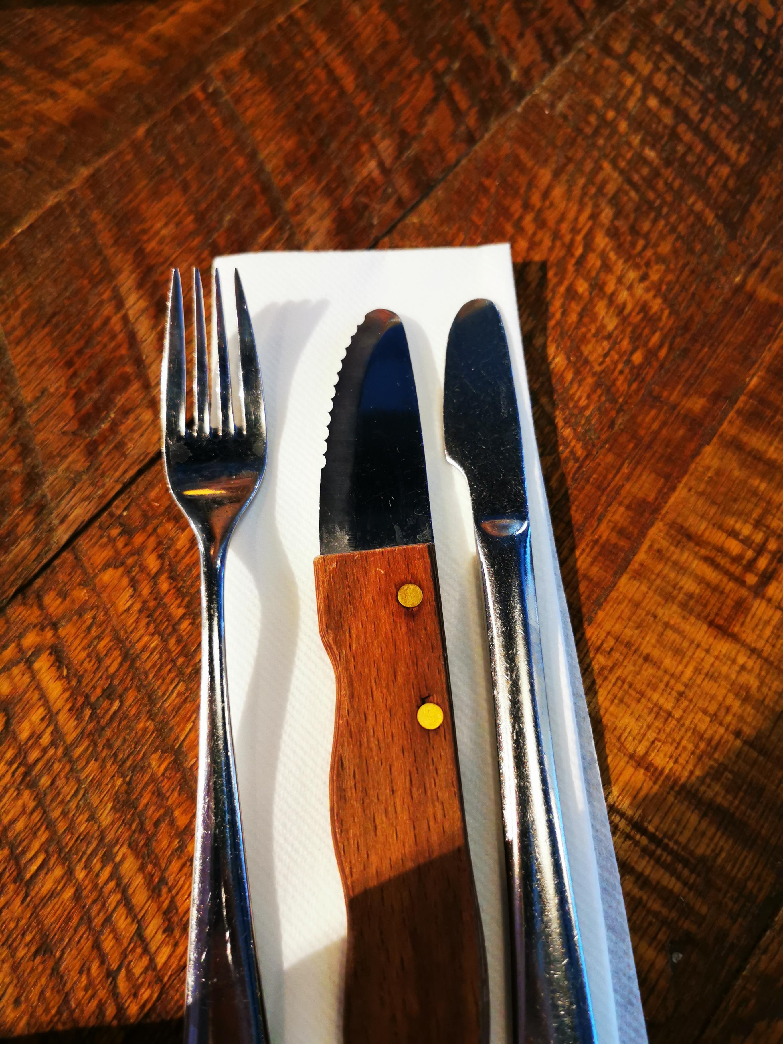 the knives you get at an airport restaurant due to safety requirements