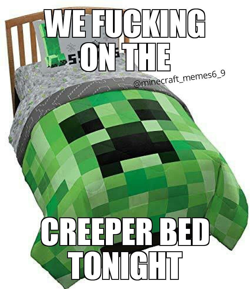 We Fucking on the Creeper Bed Tonight We Fuckin on the X Bed Tonight