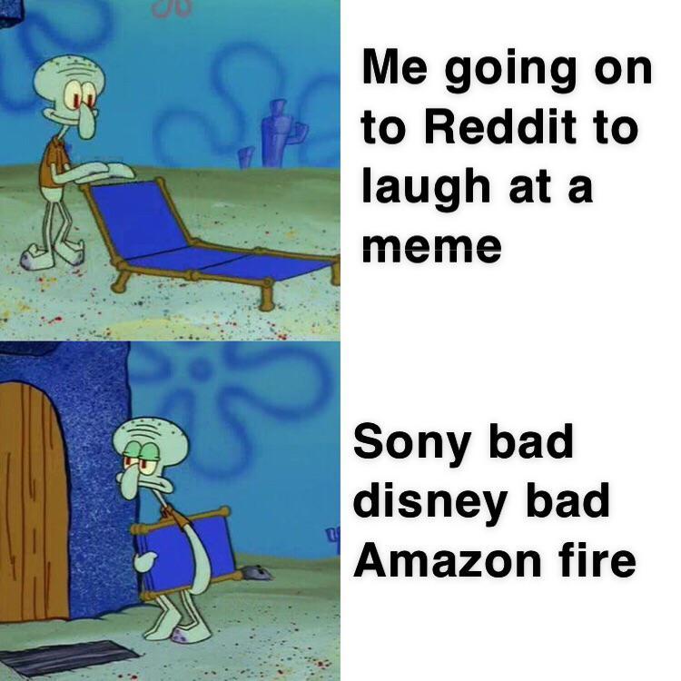 Sony Bad Reddit Good R Bikinibottomtwitter Spongebob Squarepants Know Your Meme
