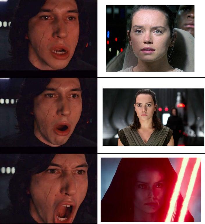 Kylo "More" Rey's Folding Lightsaber Know Your Meme
