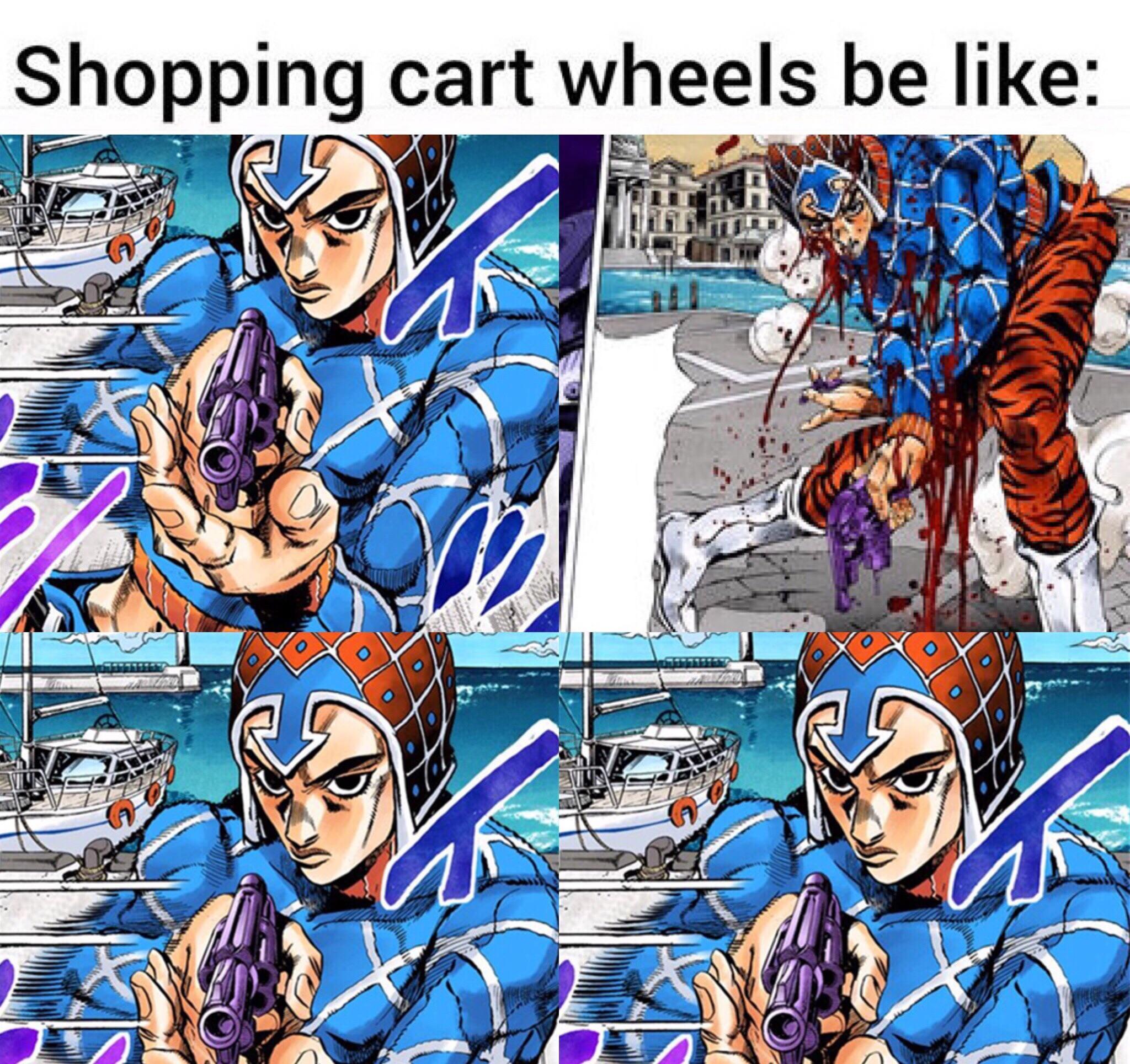 Hate to see it happen... Wheels on a Shopping Cart Know Your Meme