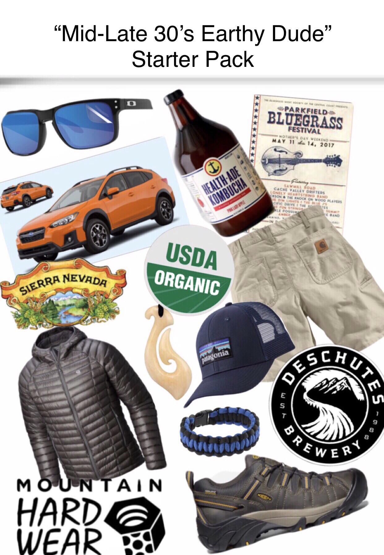 “MidLate 30’s Earthy Dude” Starter Pack r/starterpacks Starter