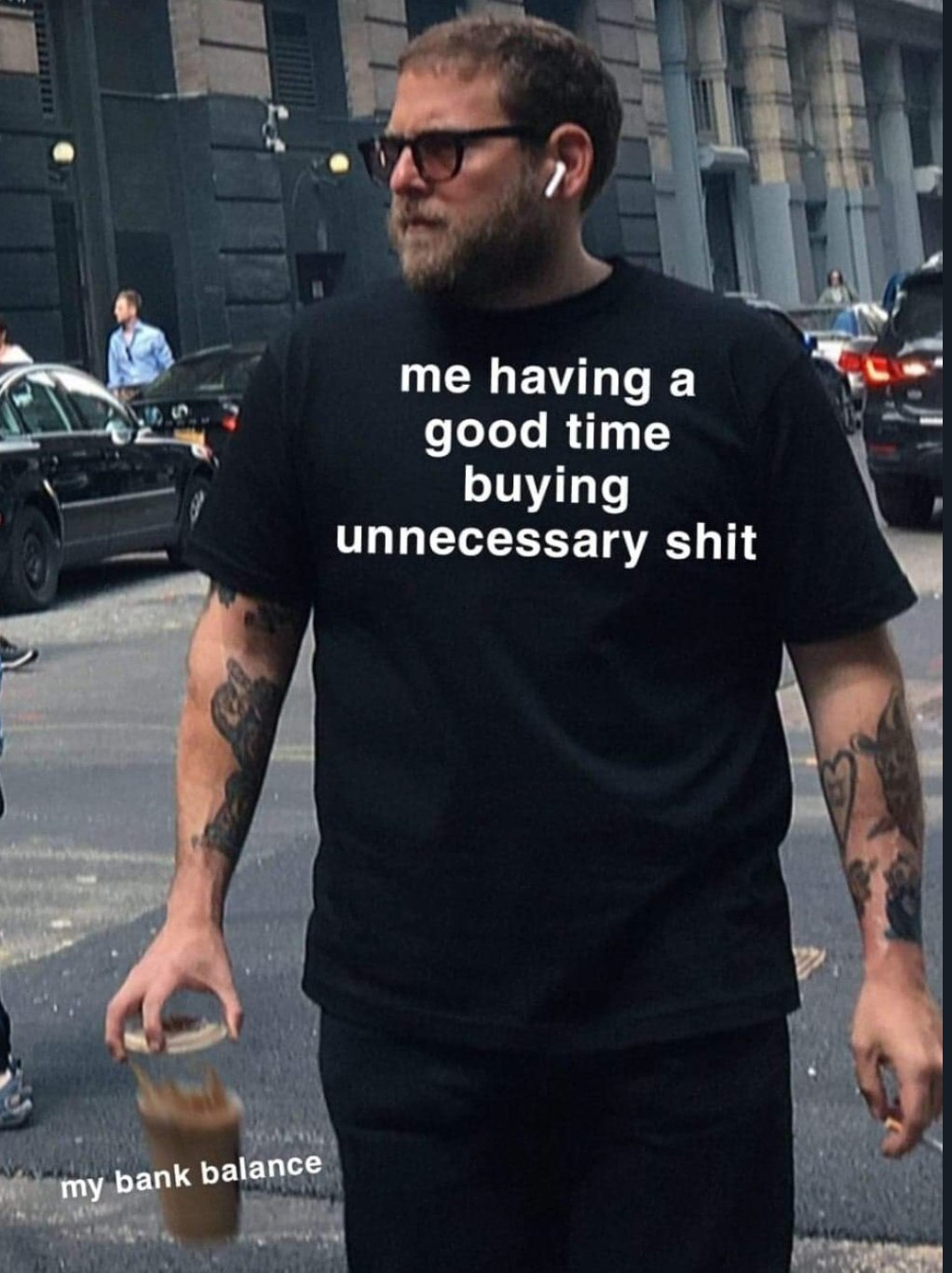 bank account Jonah Hill Dropping Coffee Know Your Meme