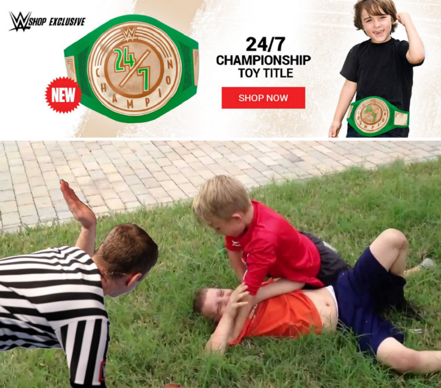 wwe 24 7 championship toy belt