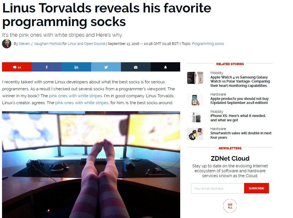 Linus Torvalds Reveals | Programming Socks | Know Your Meme