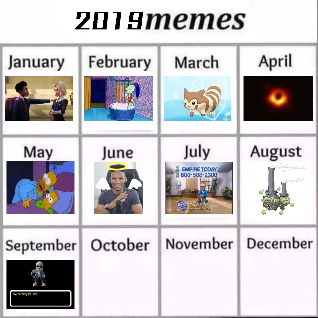 2019 singlememe calendar Meme of the Month Calendars Know Your Meme