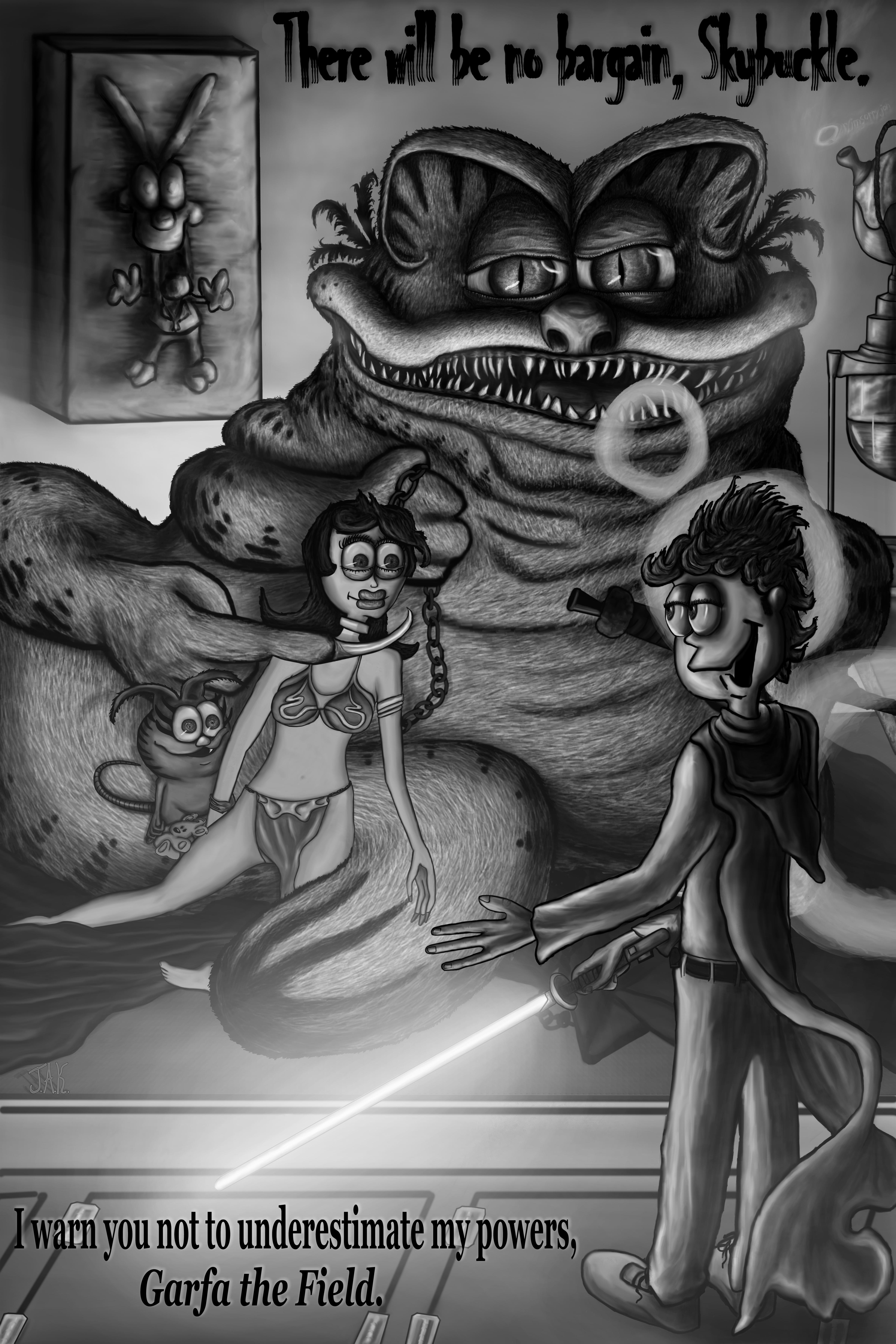 Gods Jon Had Swagger Then... | /r/ImSorryJon | Creepy Garfield | Know Your  Meme