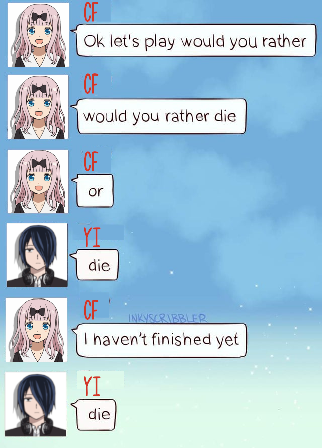 Would you rather anime