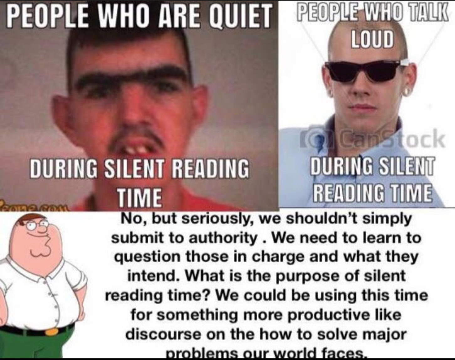 independent reading time Did You Seriously Talk During Independent Reading Time Know Your Meme