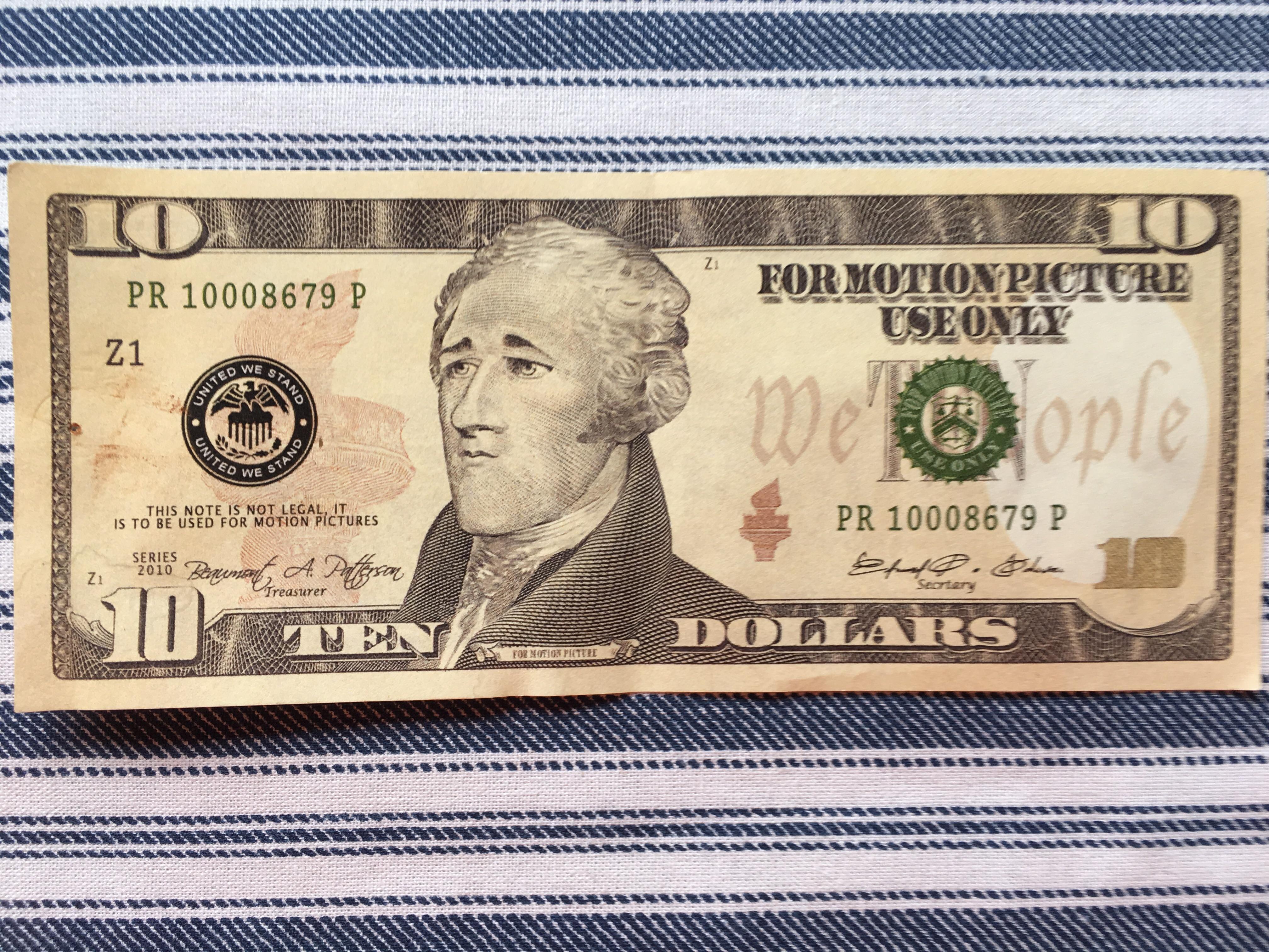 This Movie Prop Ten Dollar Bill I Found In The Road R This Movie Prop Ten Dollar Bill I Found
