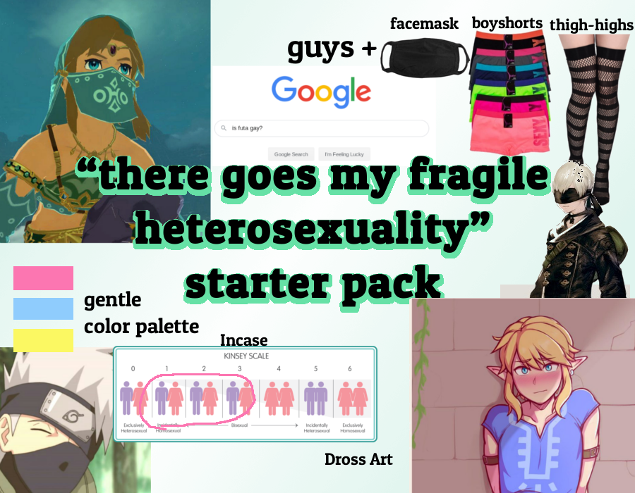 Whoops There Goes My Fragile Heterosexuality Starter Pack R Starterpacks Starter Packs Know Your Meme starter packs