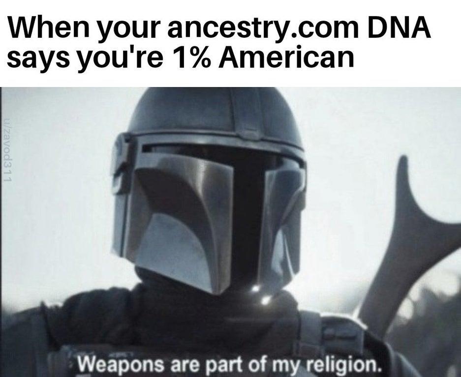 When you're DNA says you're 1 american When Ancestry