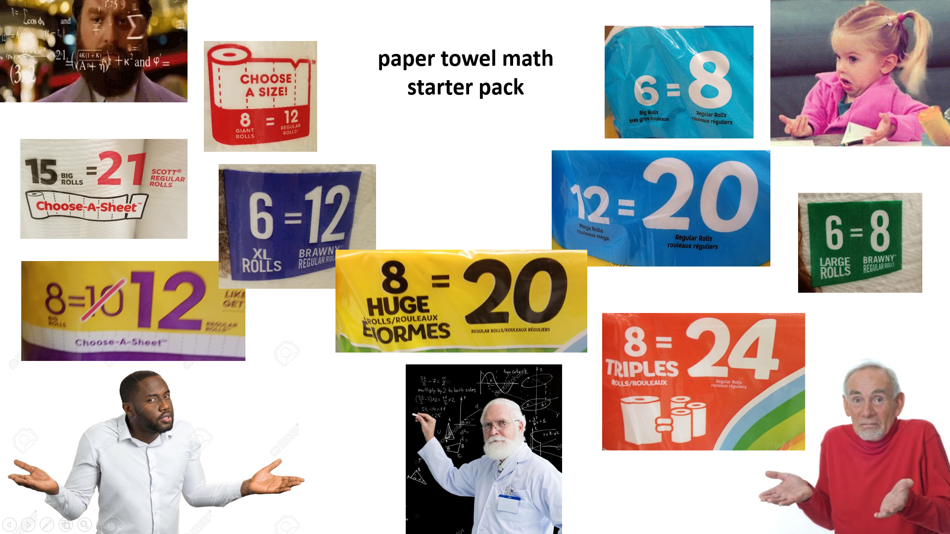 paper towel math starter pack /r/starterpacks Starter Packs Know