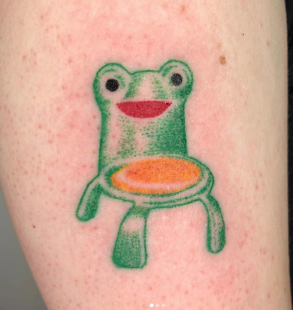 animal crossing leaf tattoo