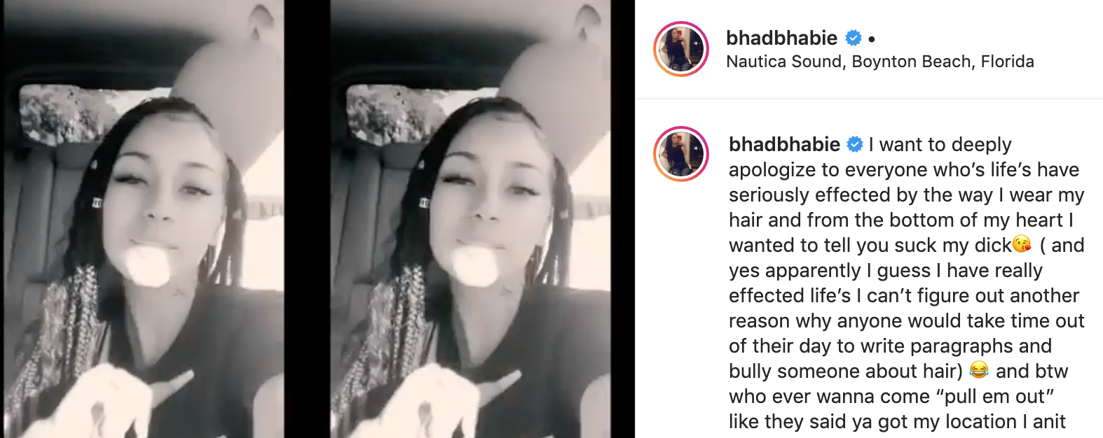 Deeply apologize Bhad Bhabie Know Your Meme(02)