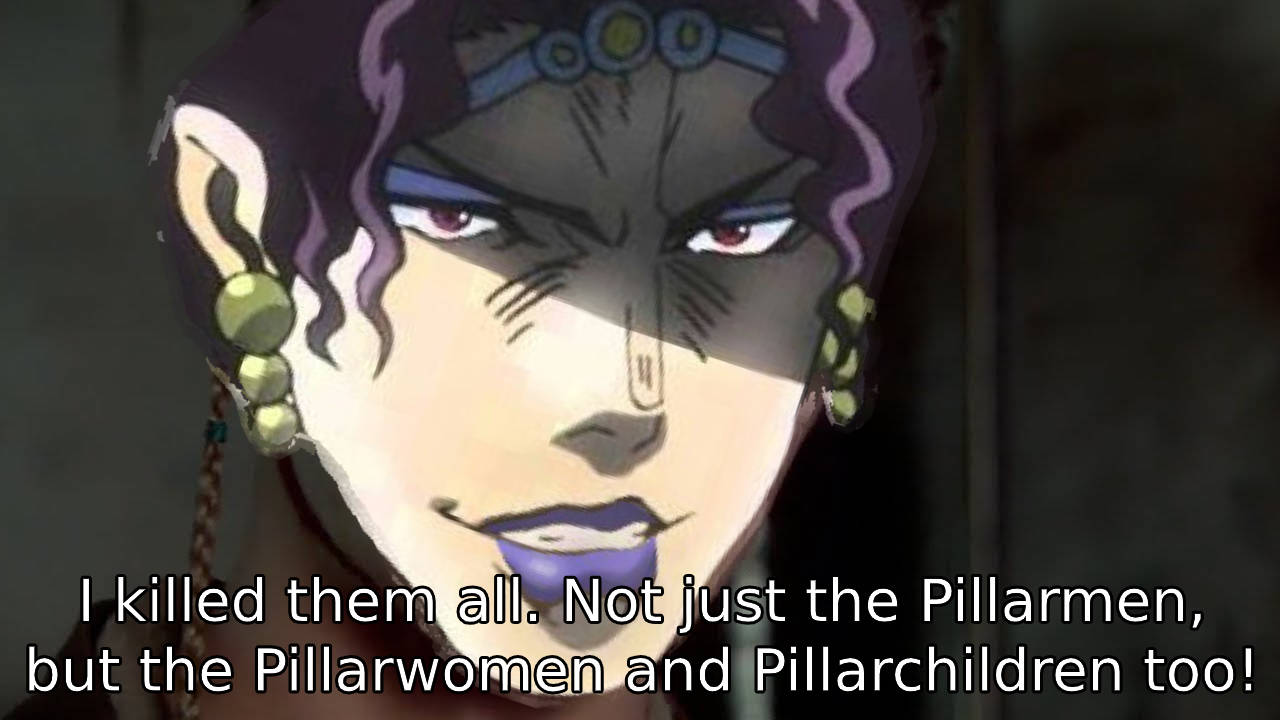 Kars after he wiped out his entire species /r/ShitPostCrusaders