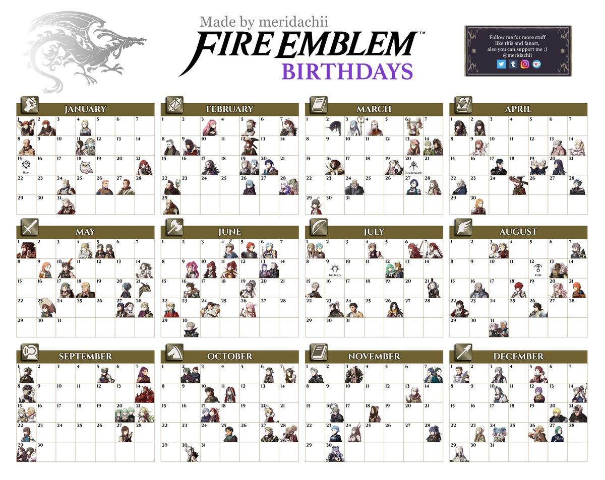 Don’t forget your fav’s birthday!?? | Fire Emblem | Know Your Meme