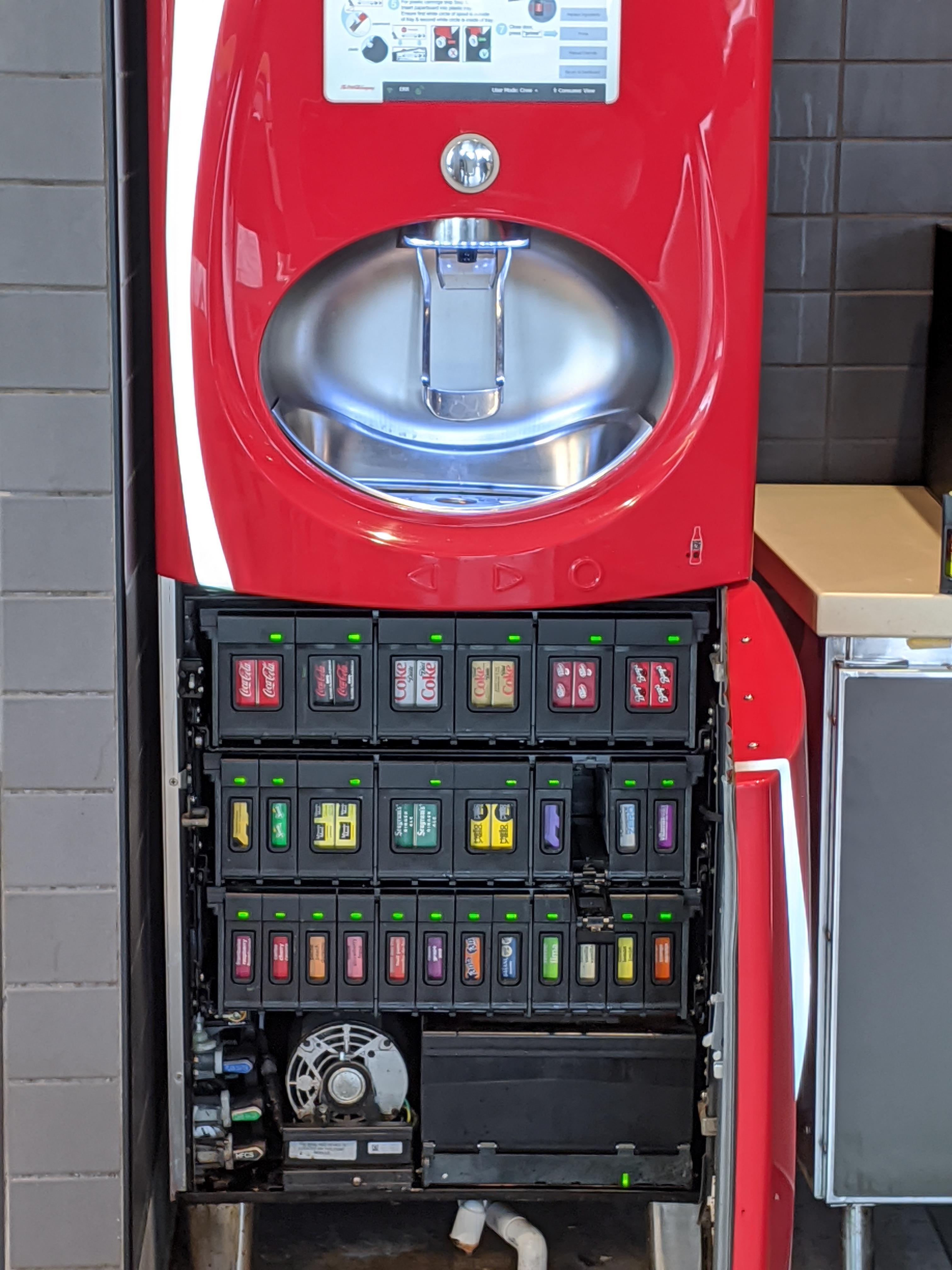 new soda machine touch screen