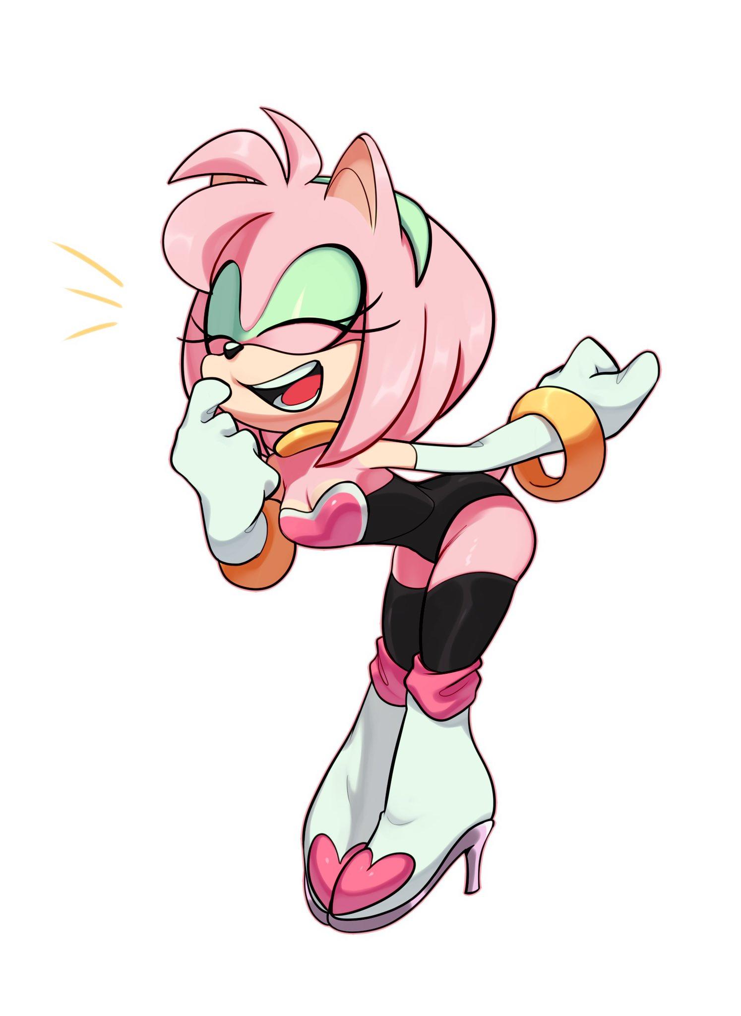 amy rose, rouge the bat, combination, sonic the hedgehog, sega, amy the bat...