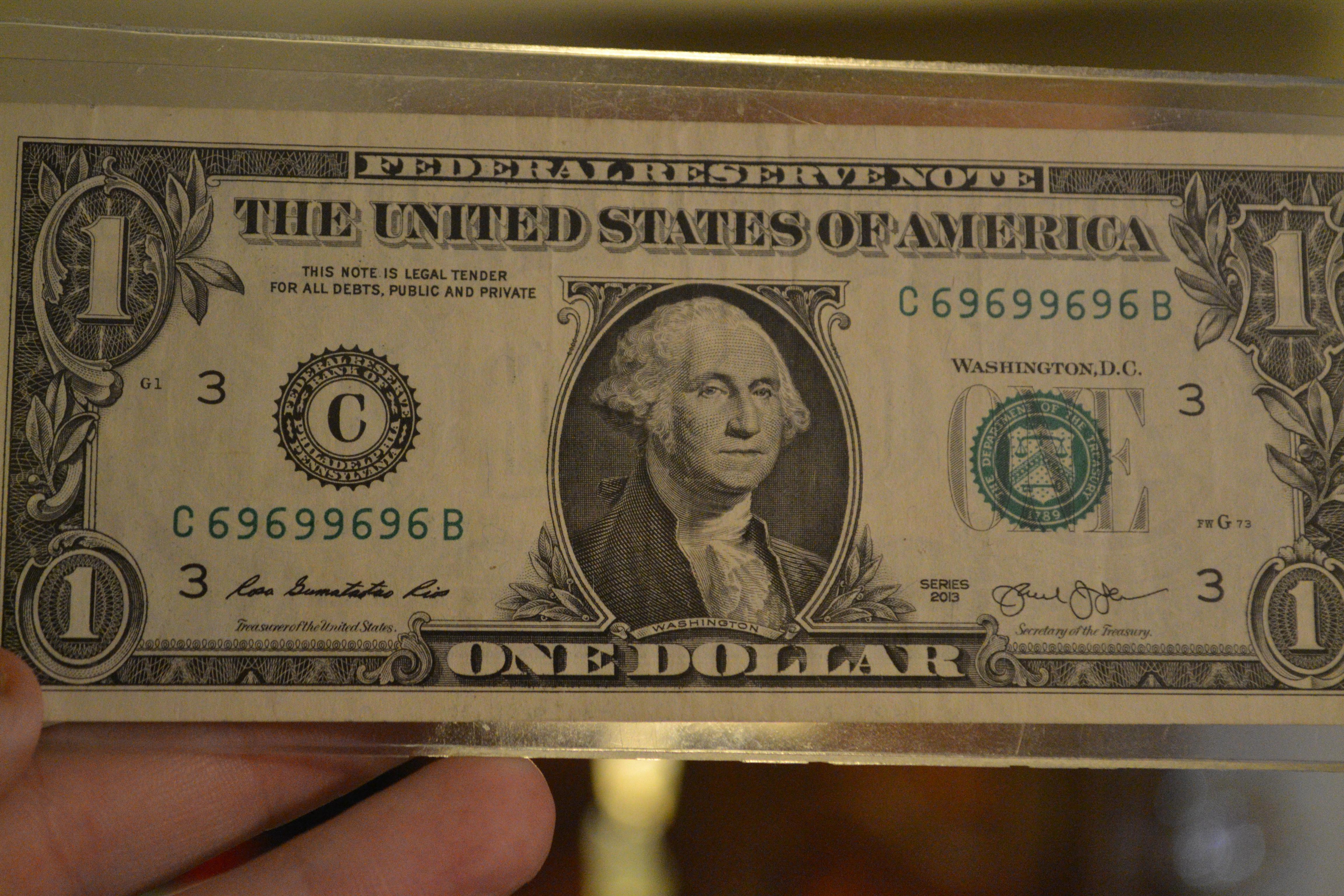 The Nice Serial Number On This One Dollar Bill R Mildlyinteresting Mildly Interesting Know Your Meme