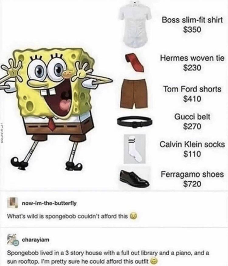 gucci x spongebob