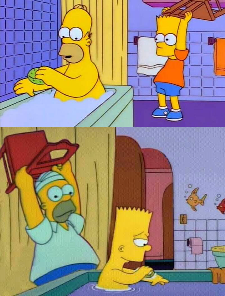 Bart Hits Homer With A Chair Revenge Combined Template Bart Hits Homer With A Chair Know Your Meme Bart Hits Homer With A Chair Revenge Combined Template Bart Hits Homer With A Chair Know Your Meme