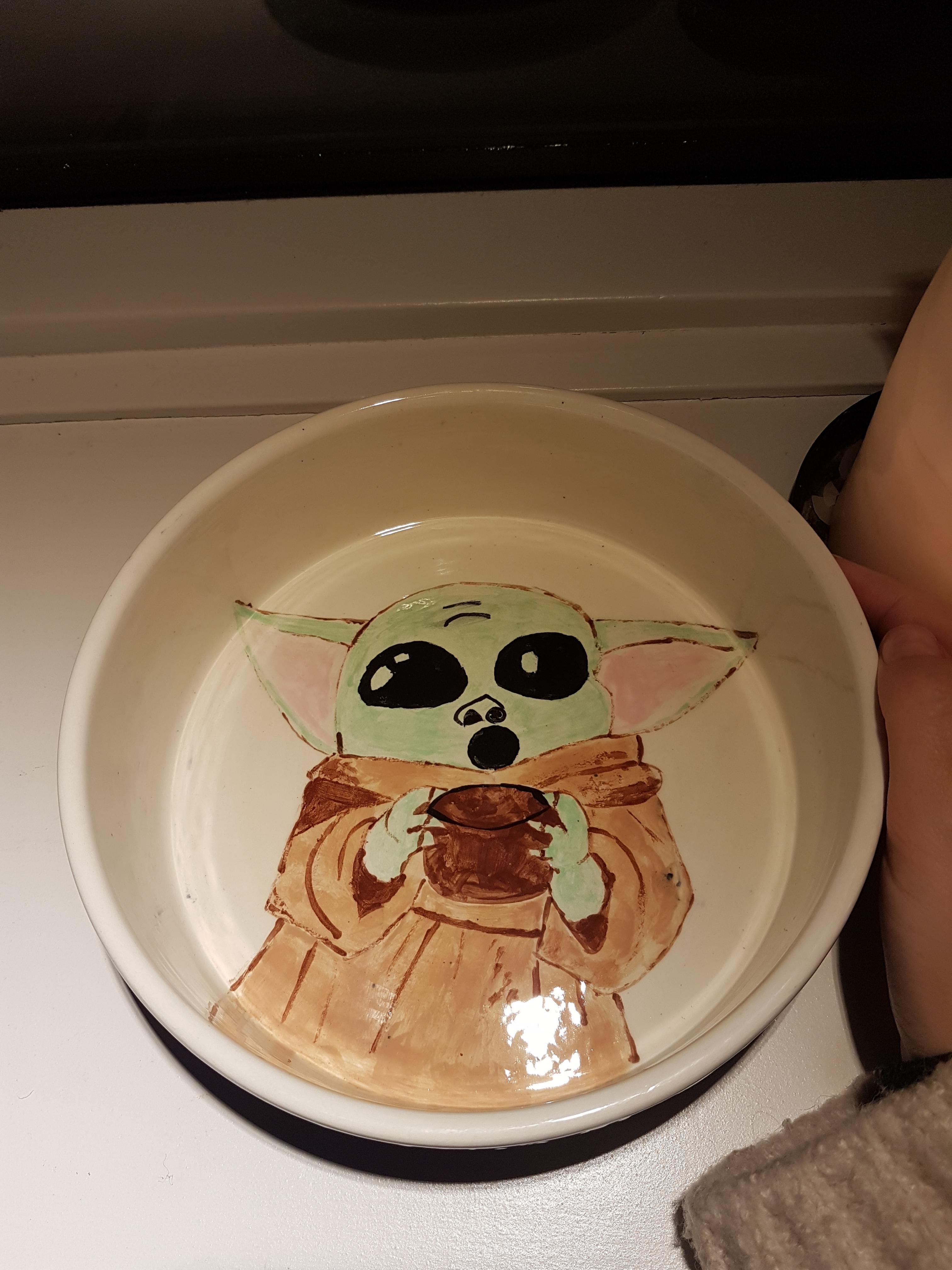 My snack bowl is done! /r/BabyYoda Baby Yoda / Grogu Know Your Meme