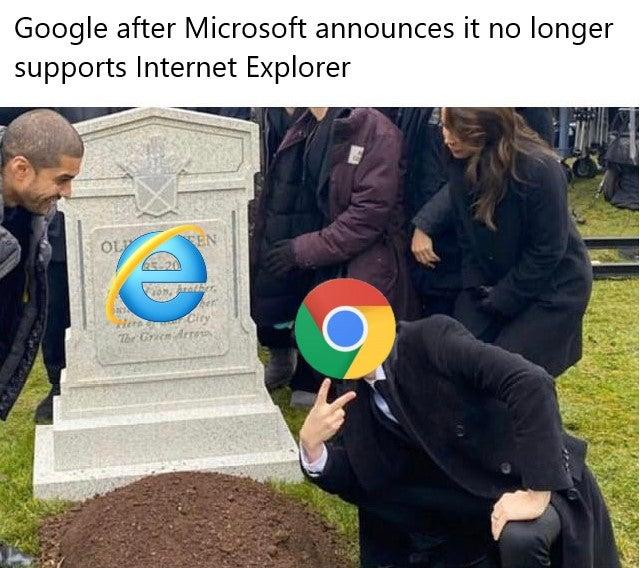 Google after microsoft announces it no longer supports