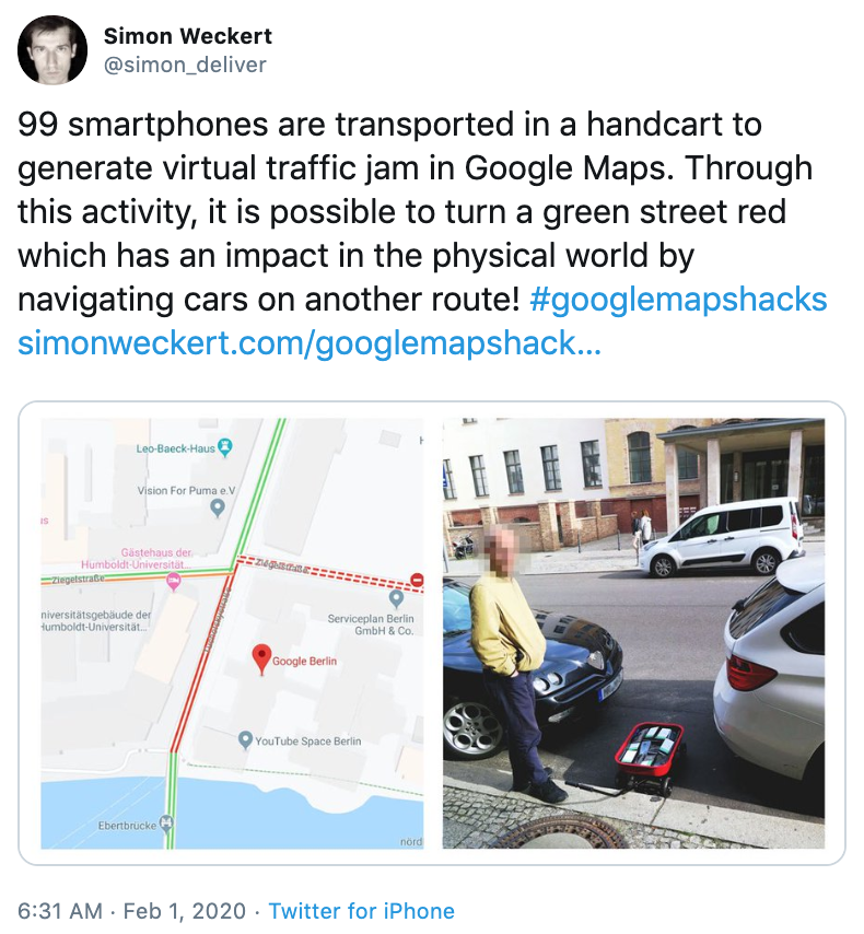 99 Smartphones Google Maps Traffic Jam Know Your Meme