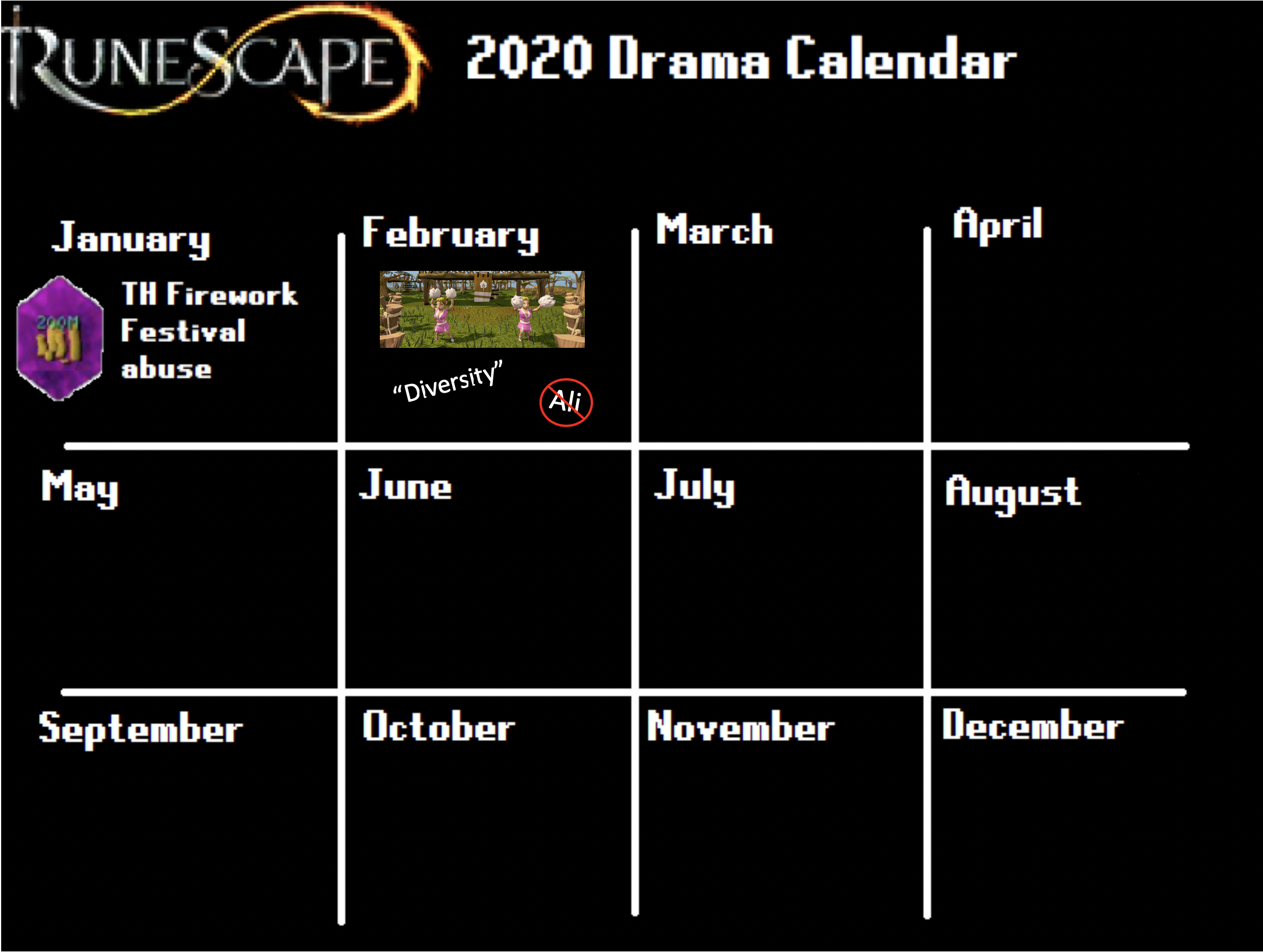 Updated calendar /r/Runescape/ RuneScape Know Your Meme