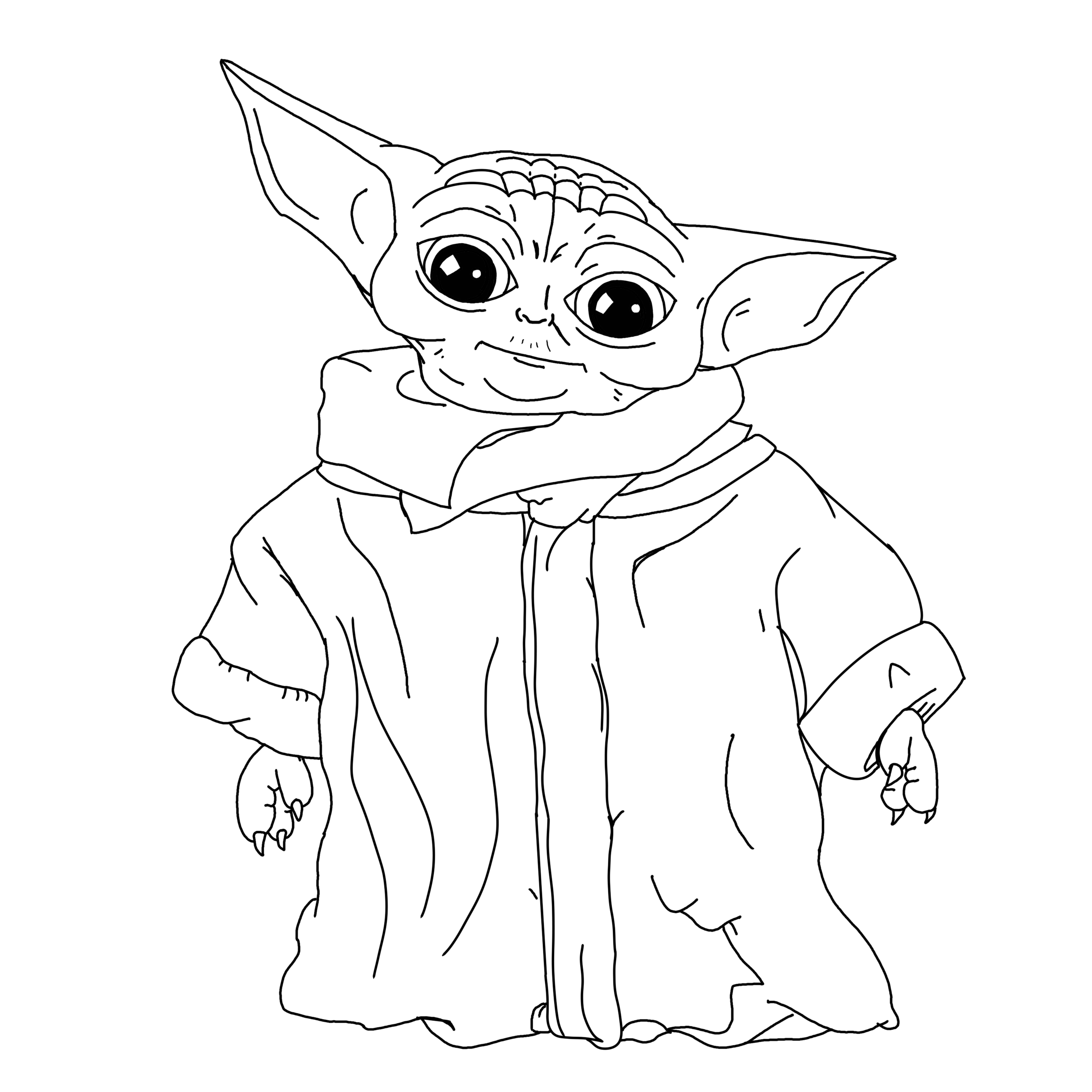 Baby Yoda Printable Coloring Pages Printable Templates