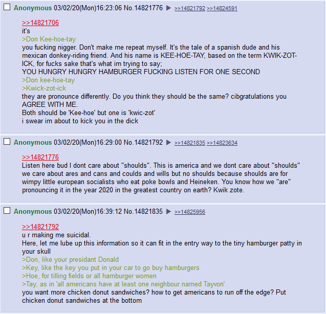 How to pronounce "Don Quixote" /r/4chan 4chan Know Your Meme