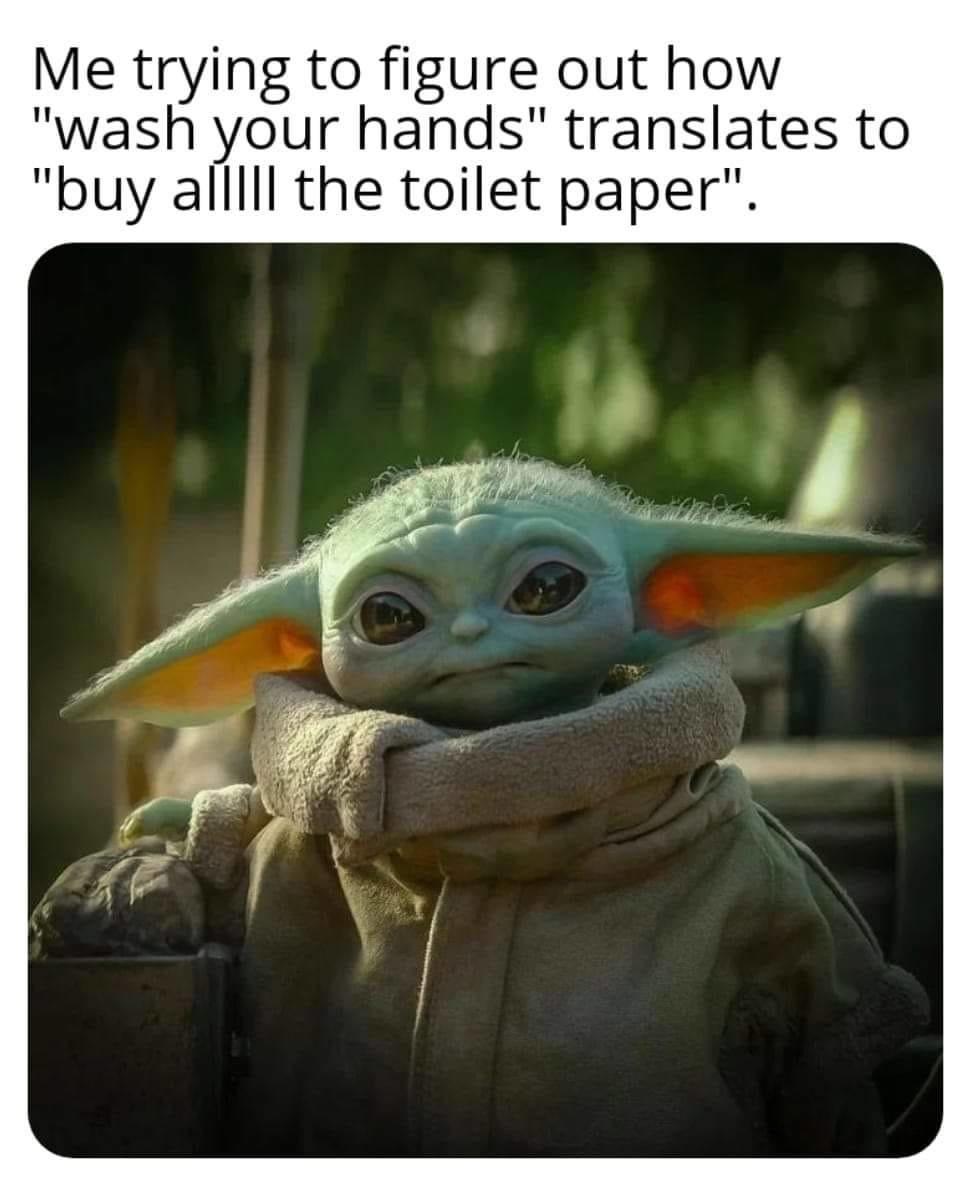 Baby Yoda Toilet Paper Meme