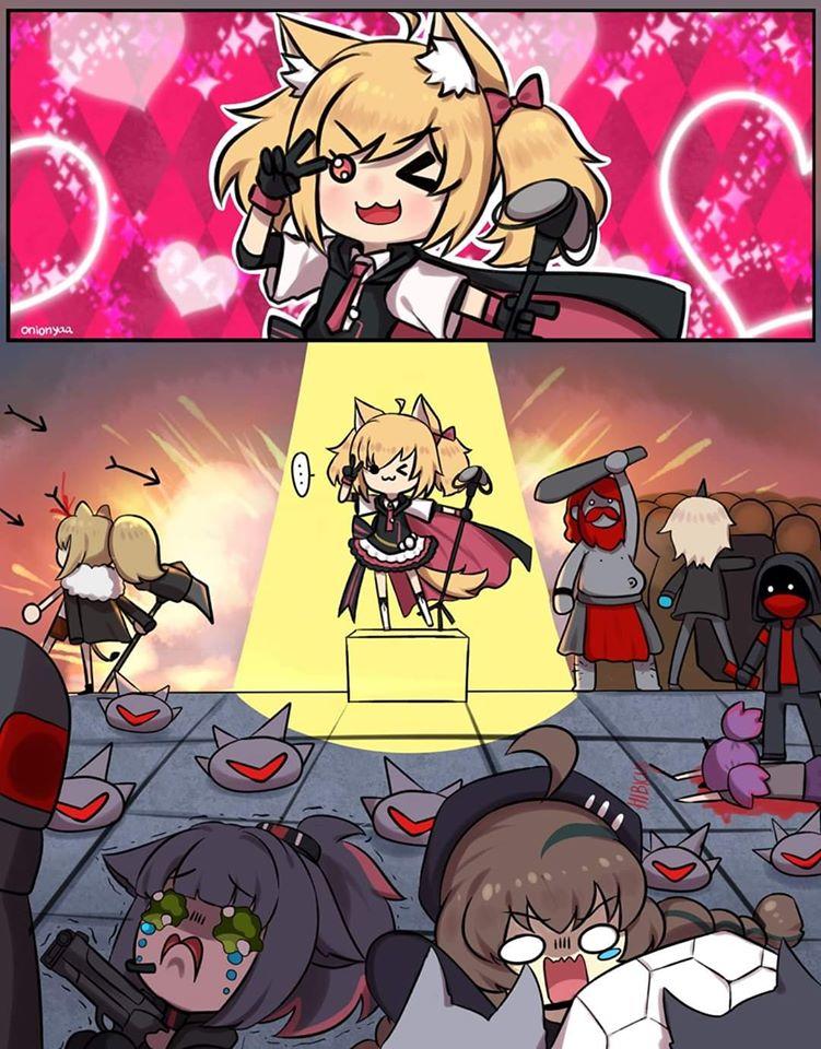 When You Re An Idol But Also A Mercenary Expected To Go To The Frontlines Arknights Know Your Meme