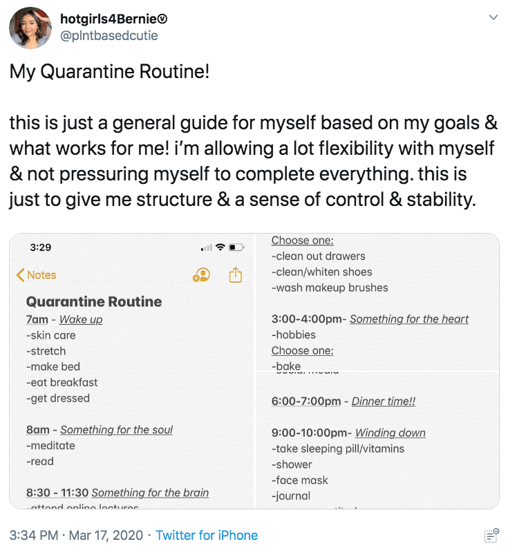 How has your routine changed since the outbreak of covid-19 image
