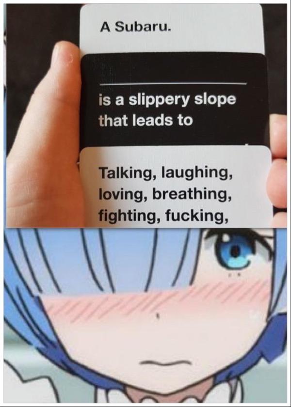 Rem Is Good At Cards Against Humanity Ngl R Animemes Know Your Meme